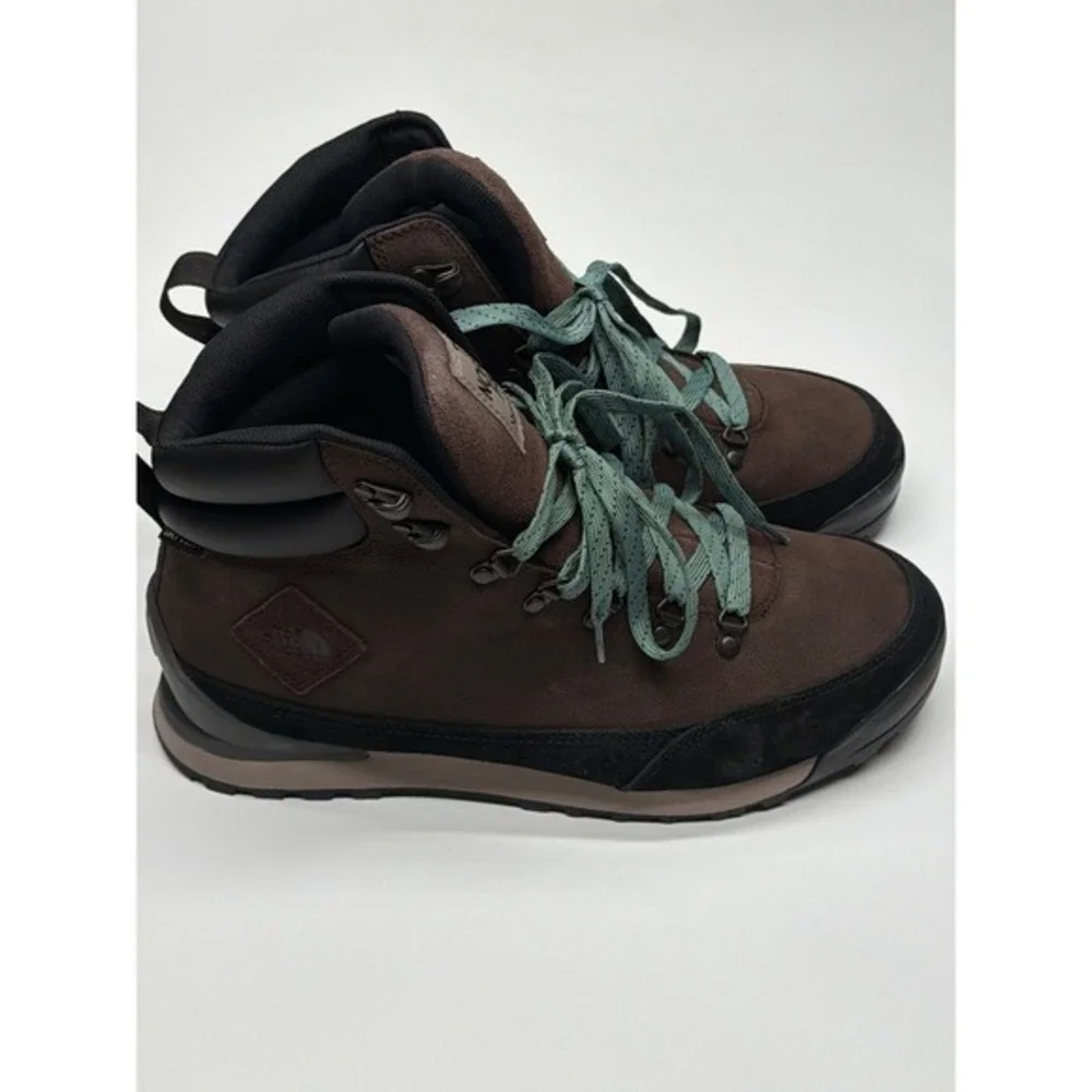The North Face Mens Brown Leather Hiking Boots Waterproof size 12 NWT Gorpcore‎